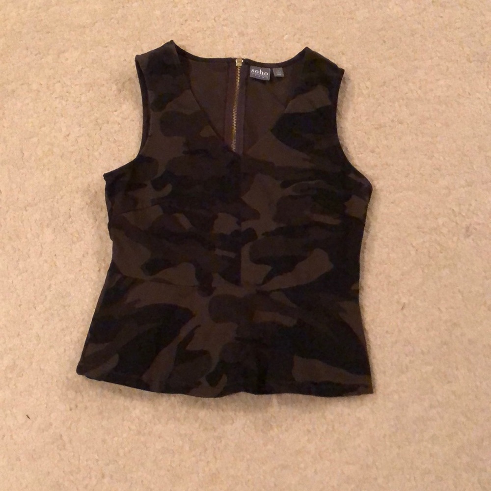 Camo Sleeveless shirt and matching pants